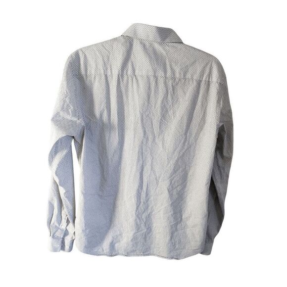 TOPMAN Men's Geometric Printed Long Sleeve Button Down Shirt Size Medium - Picture 3 of 5